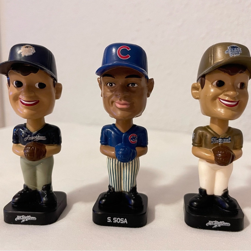 2002 Post Cereal Baseball Player Bobblehead Trio